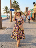 سارافن زنانه نخی یقه گیپوری وارداتی